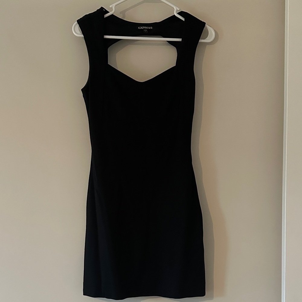 Express Black Backless Dress